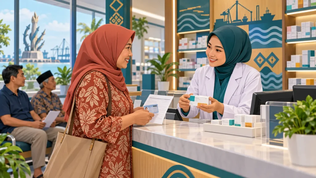 Ilustrasi persiapan pengambilan obat Program Rujuk Balik di apotek