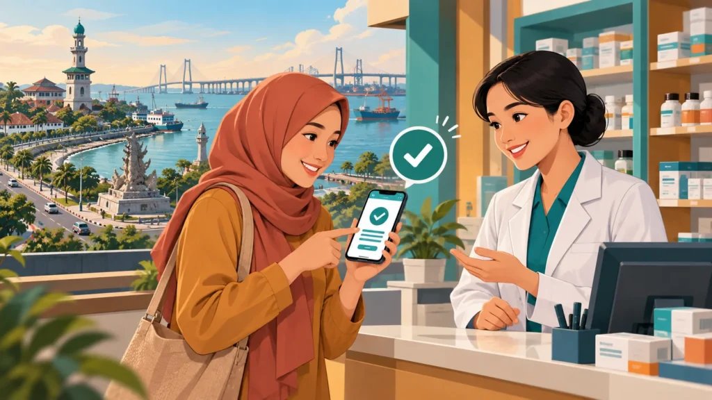 Ilustrasi verifikasi informasi Apotek BPJS Gresik melalui kanal yang tepat