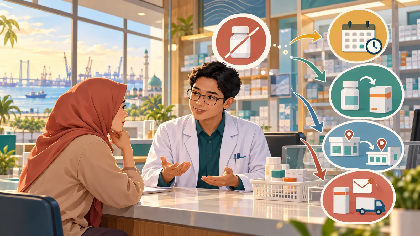 Langkah aman saat obat PRB tidak tersedia dengan daftar tindakan