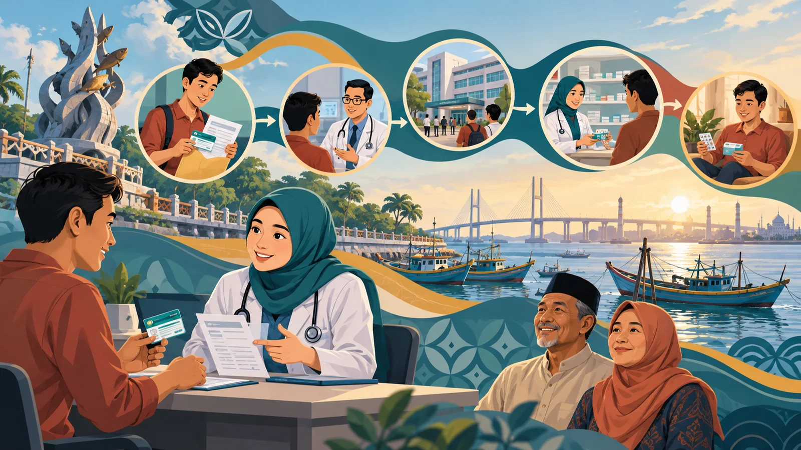 Panduan JKN dan PRB dengan dokumen, peta, dan langkah informasi