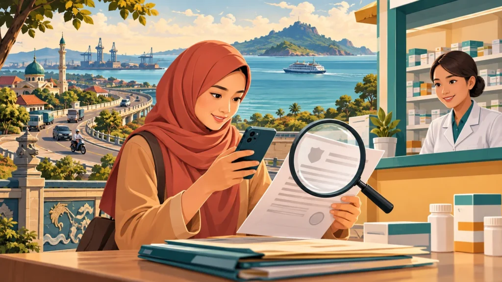 Ilustrasi memeriksa sumber resmi informasi JKN